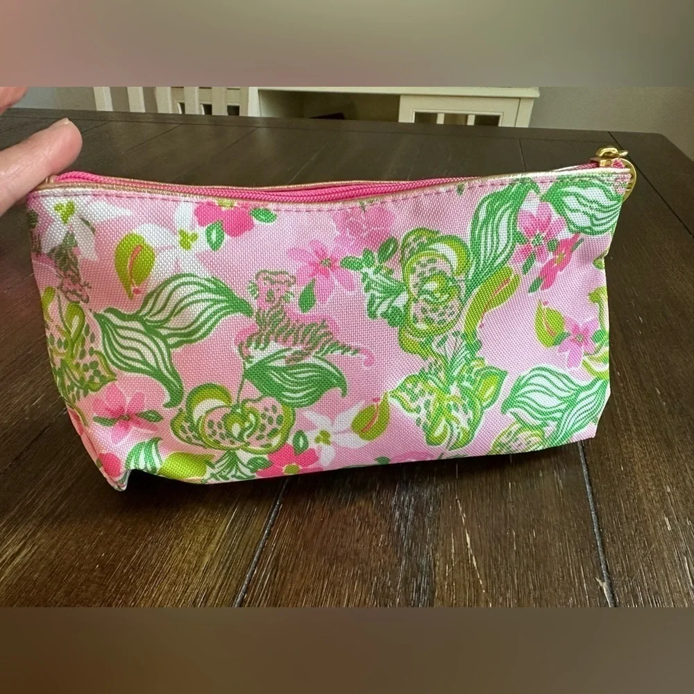 Lilly Pulitzer Clinique cosmetics bag
